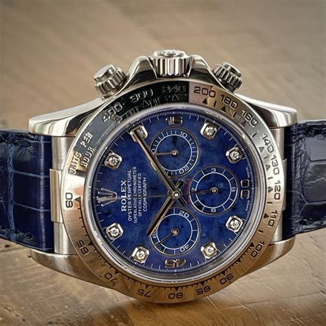 Rolex Daytona 16519 White gold Sodalite 1998 United States